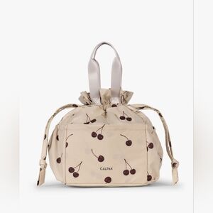 NWT Calpak Lunch Bag in Oatmeal Cherry